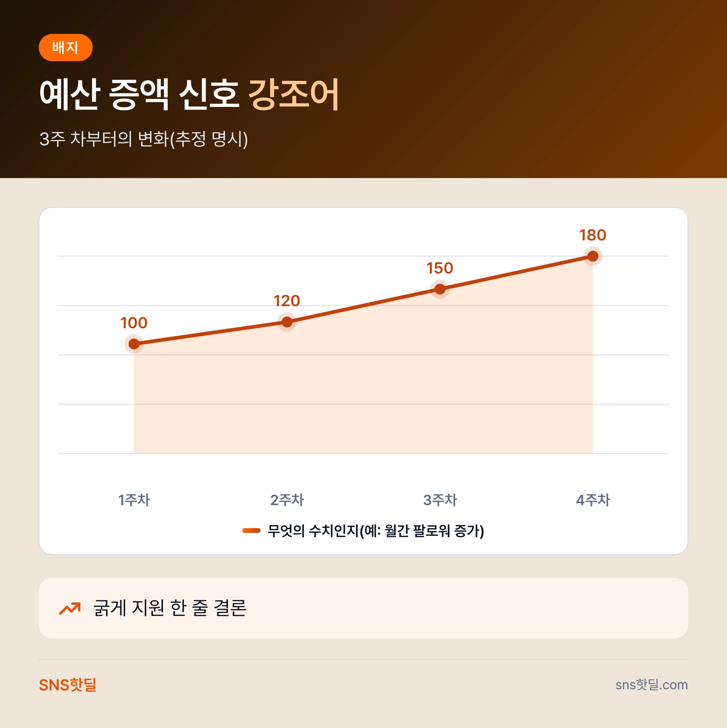 인스타 광고 예산 잡는 기준, 팔로워와 전환 중 무엇부터 볼까 핵심 정리 인포그래픽
