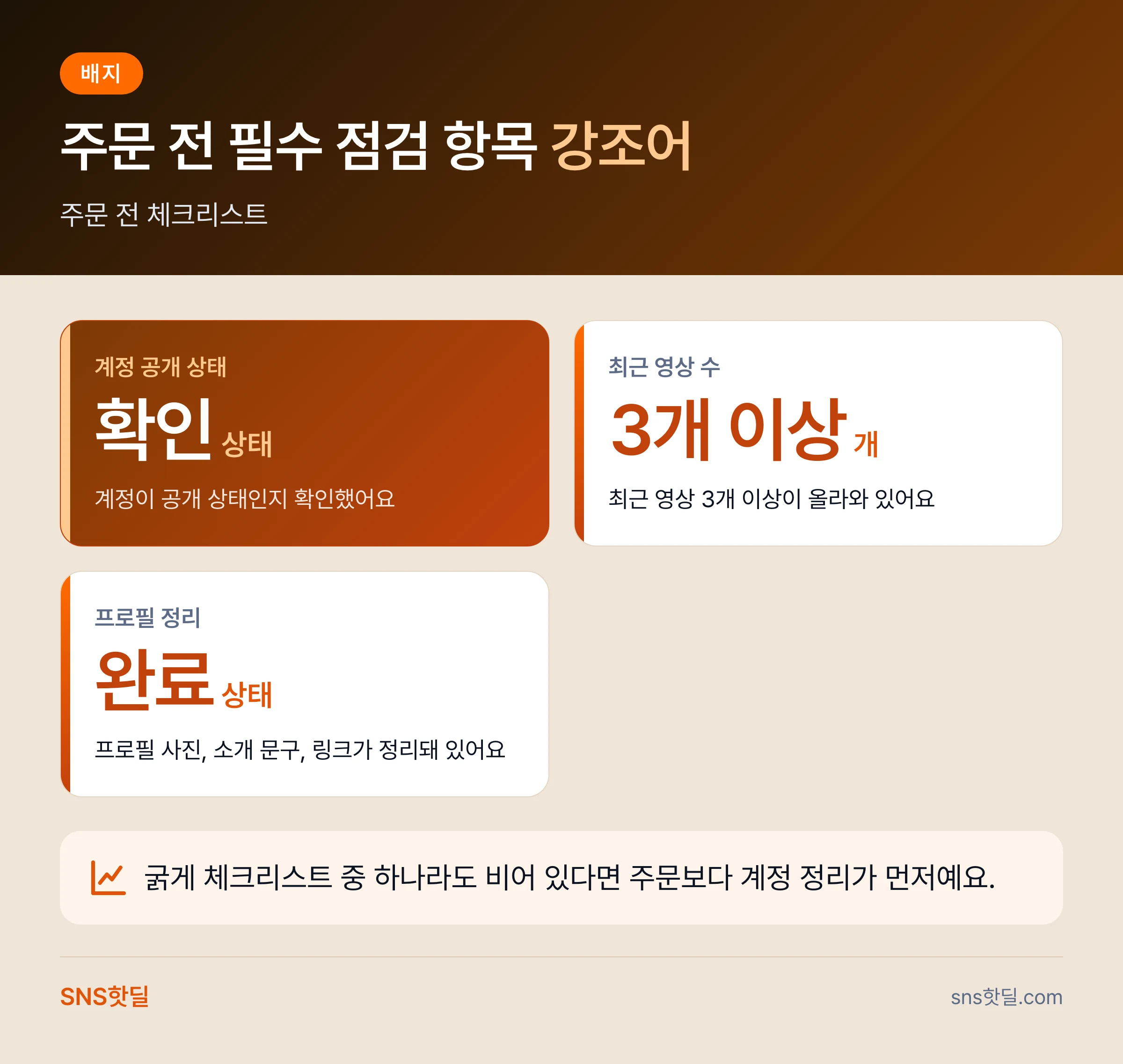틱톡 성장 서비스 가격·업체 비교 5단계 점검 순서 핵심 답변 인포그래픽