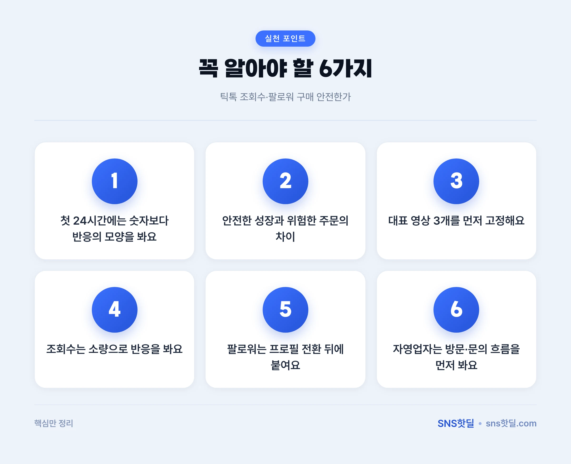 틱톡 조회수·팔로워 구매 안전한가를 가르는 작동 구조와 기준 핵심 포인트 인포그래픽