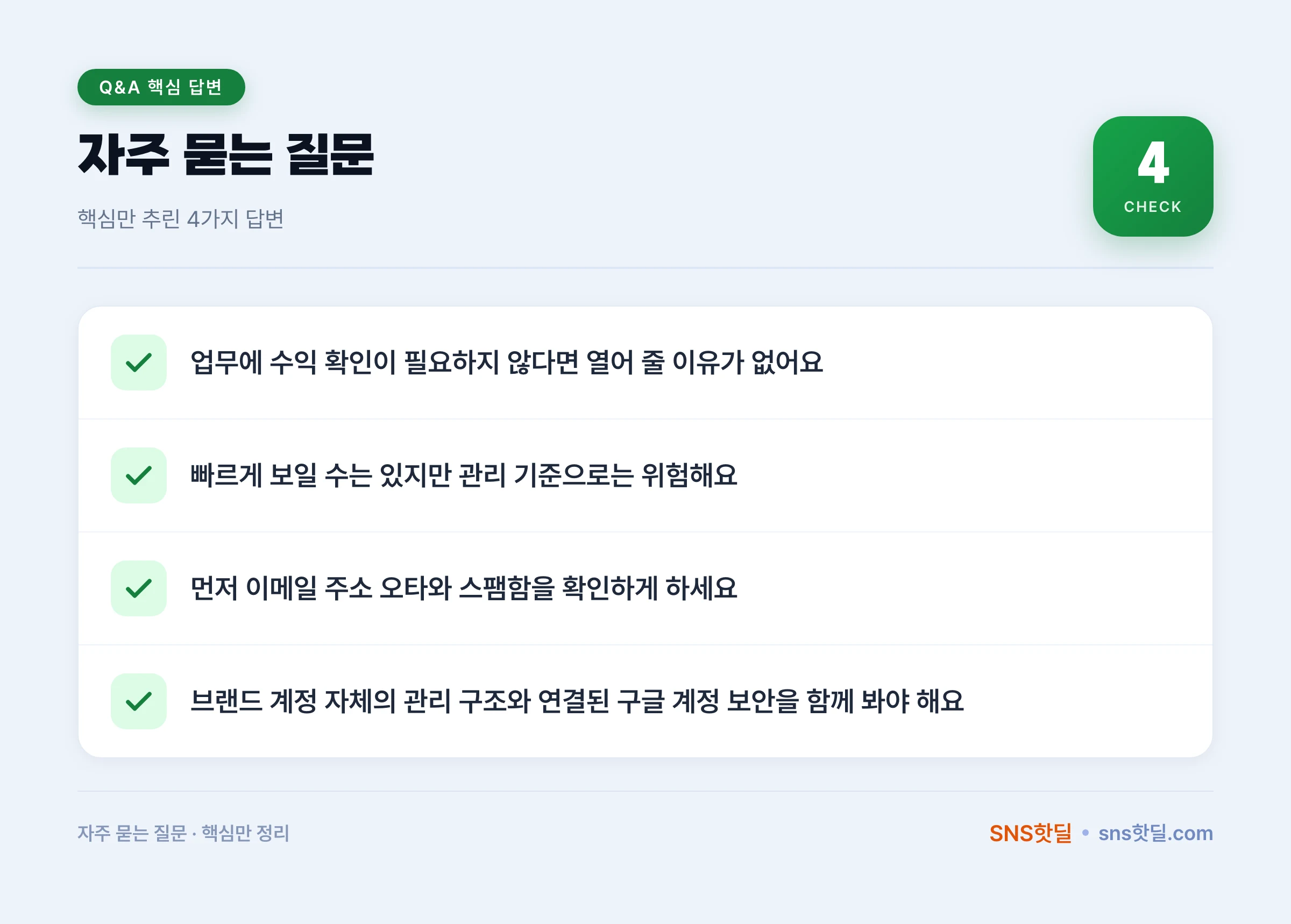 유튜브 채널 권한 관리와 보안 설정, 팀 합류 직후 점검할 것 핵심 포인트 인포그래픽