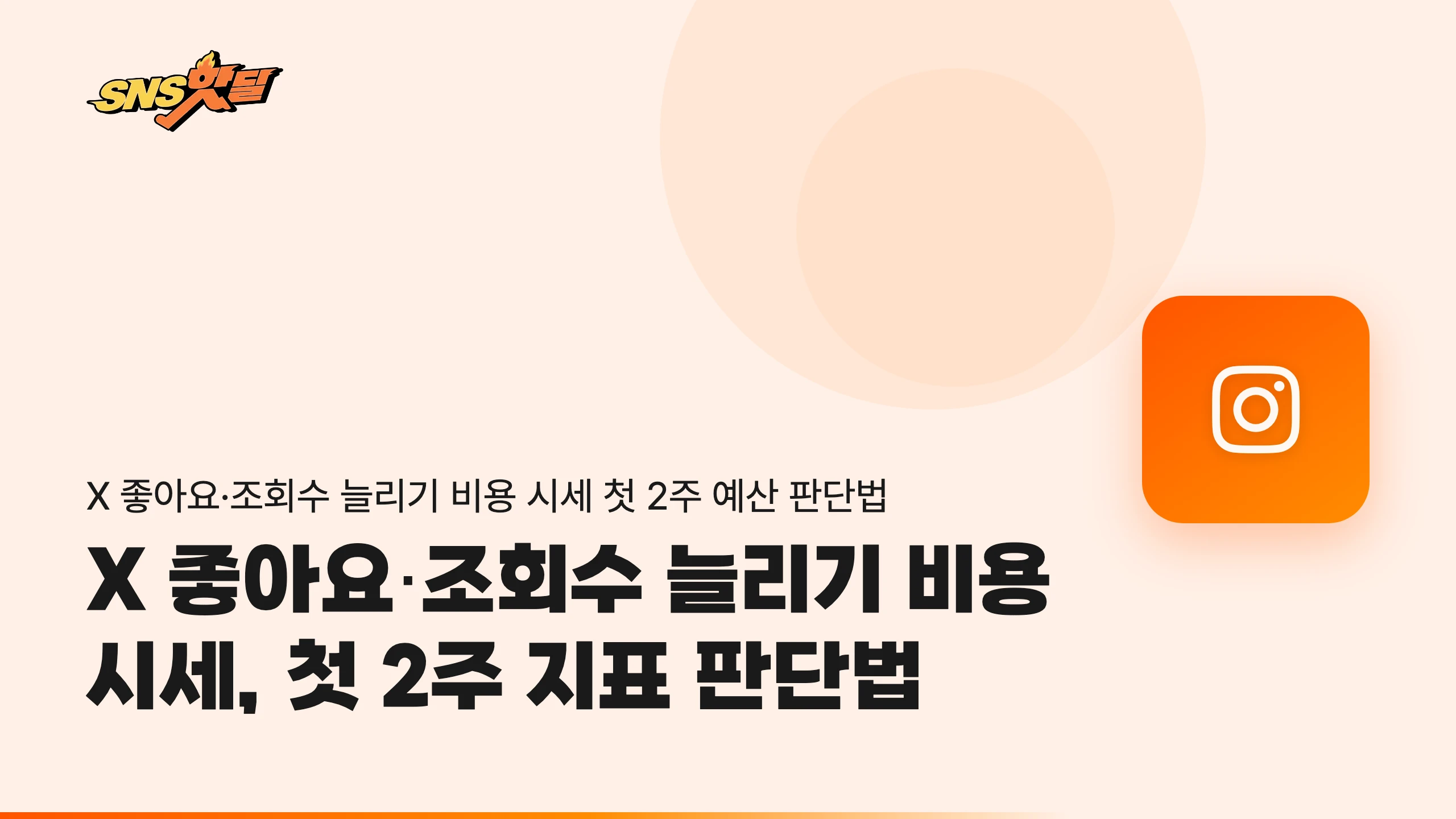 X 좋아요·조회수 늘리기 비용 상場, 첫 2주 지표 판단법